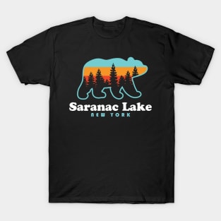 Saranac Lake NY Adirondacks Bear Adirondack Mountains T-Shirt